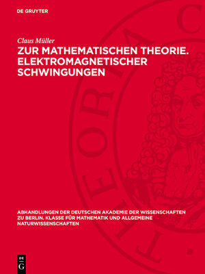 cover image of Zur mathematischen Theorie. Elektromagnetischer Schwingungen